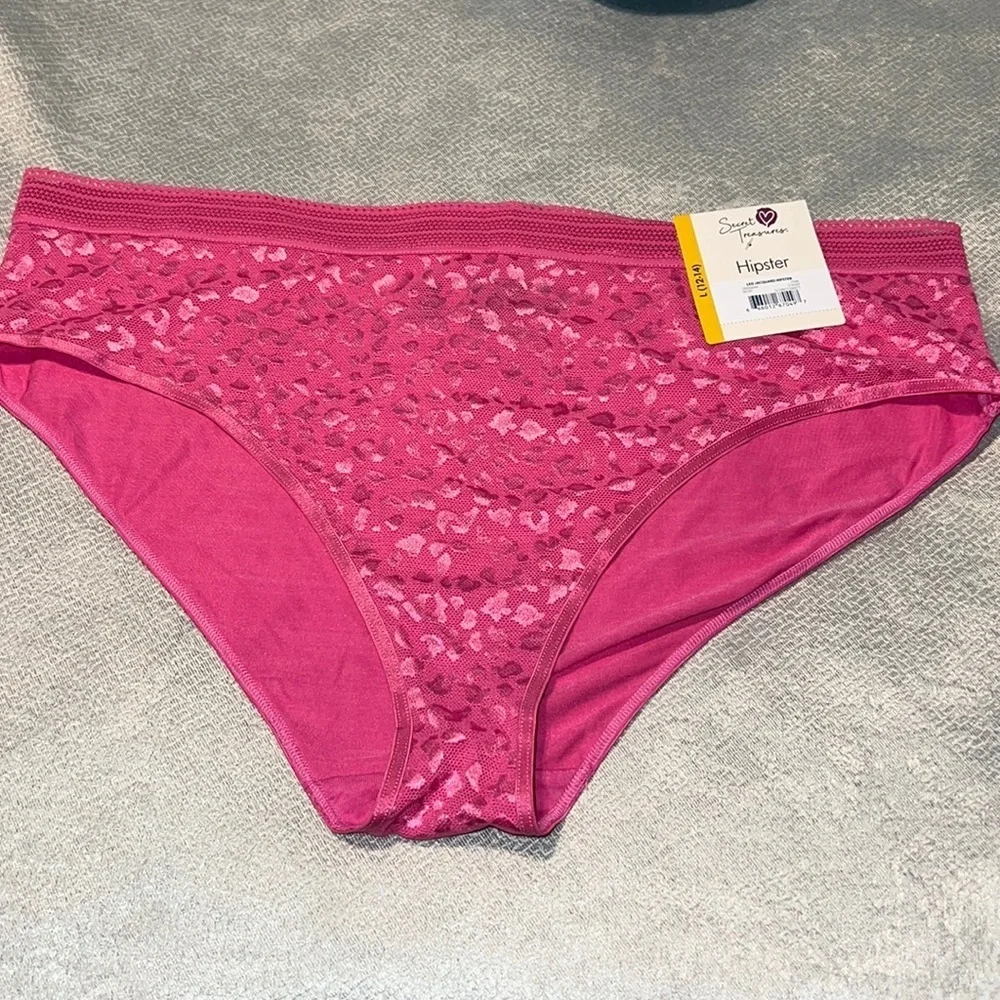 Secret Treasures Jacquard Hipster Panties Pink